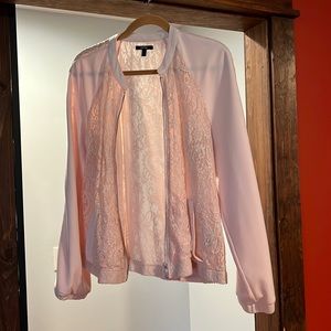 Womens Pink Lace Jacket - Size XL - Apt. 9
